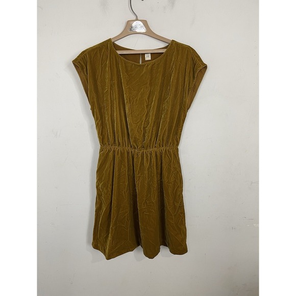 GAP Dresses & Skirts - GAP Womens Dress Small‎ Tall Gold Chartreuse Holiday Event Cocktail Evening Sexy